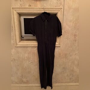 Vuori Black Short Sleeve Jumpsuit